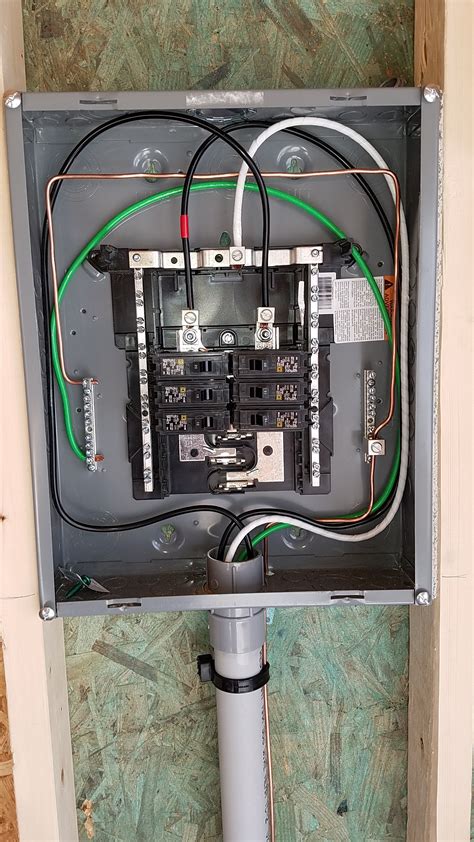 electric meter box spit main input wire|meter to breaker box wire.